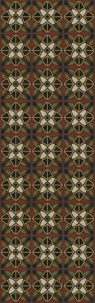 Pattern 80 Sophia Loren - vinyl floor cloth sizes 26x83, 36x115