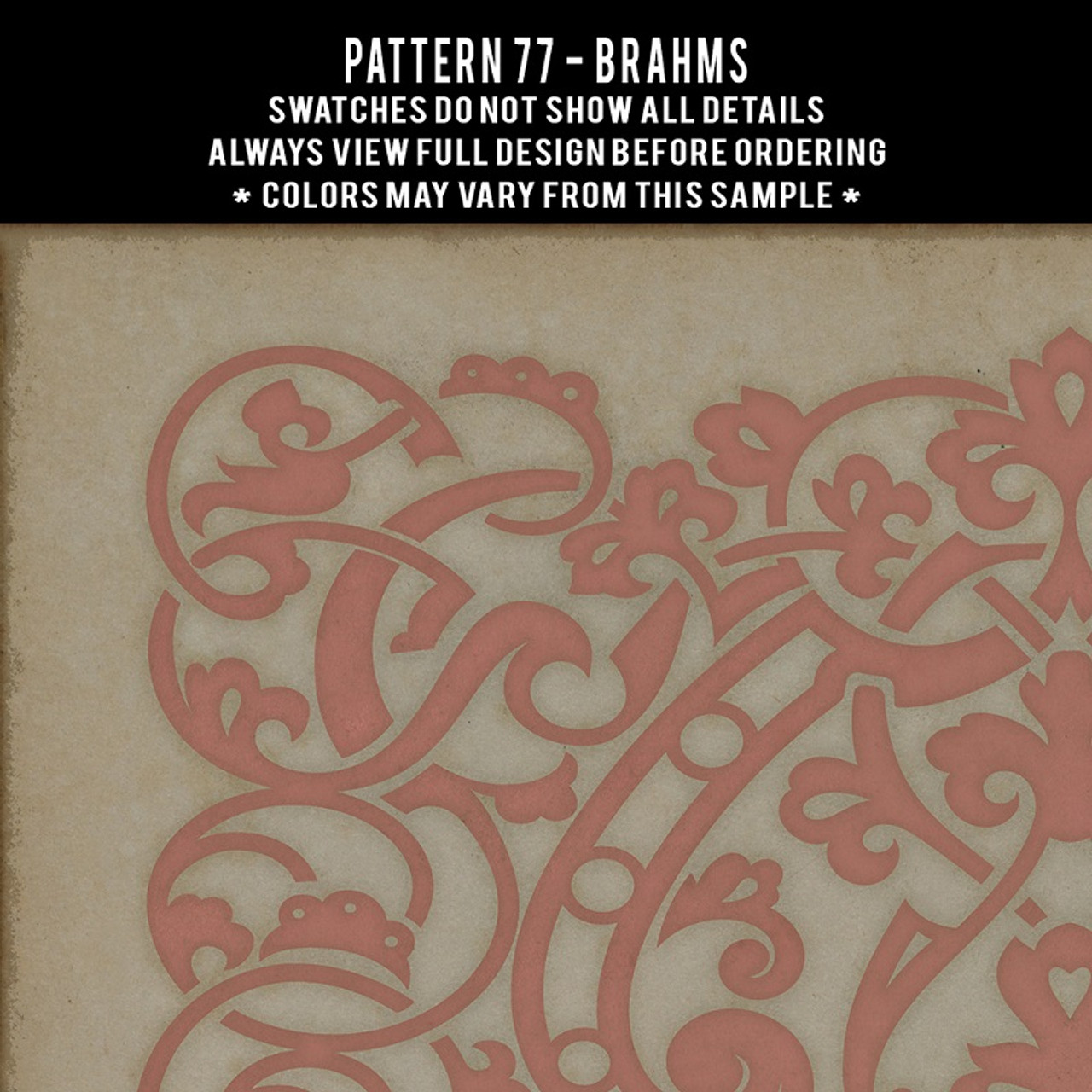 Swatches for Pattern 77 - vinyl floor cloths
