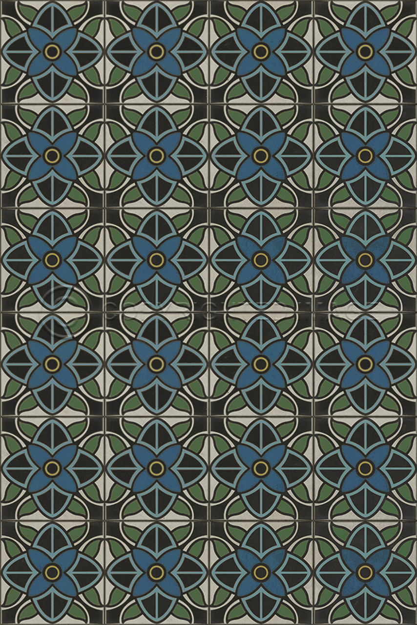 pattern 80 vinyl floor cloth