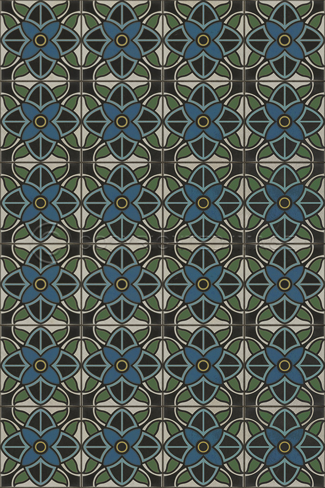 pattern 80 vinyl floor cloth