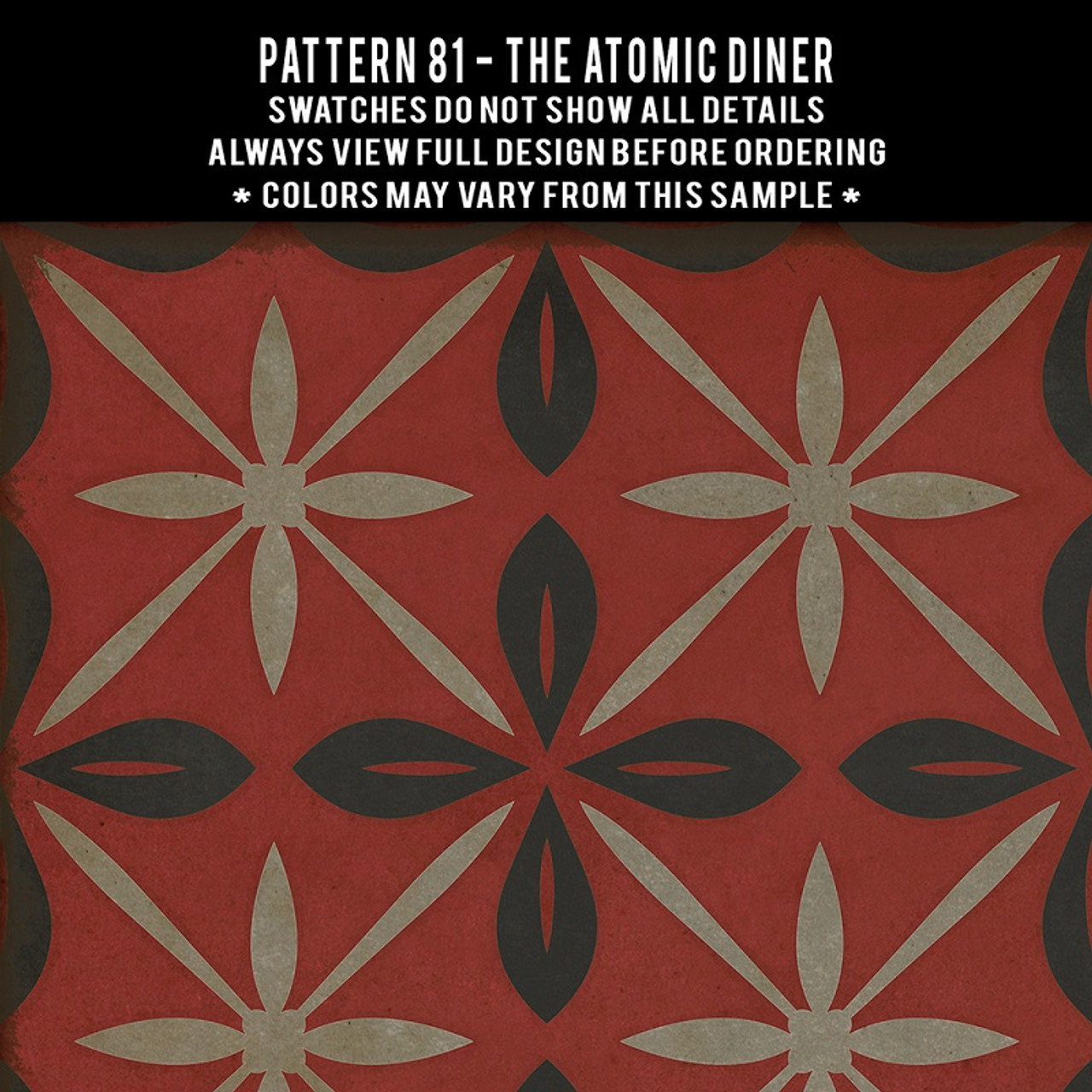 Swatches for Pattern 81 - vinyl floor cloths