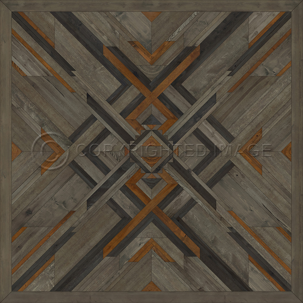 Appalachian: In Great Grandeur - vinyl floor cloth sizes 96x96, 120x120