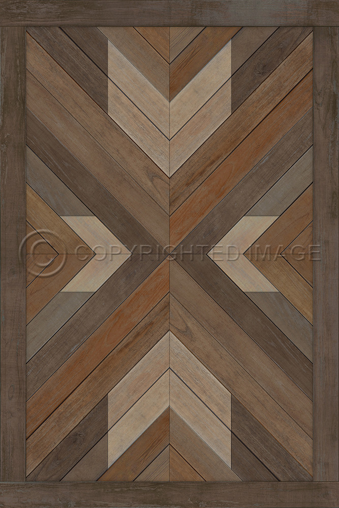 Bohemian: Bohemia Proper - vinyl floor cloth 20x30, 30x44, 38x56