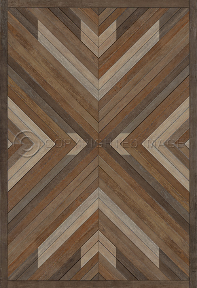 Bohemian: Bohemia Proper - vinyl floor cloth sizes 52x76, 70x102