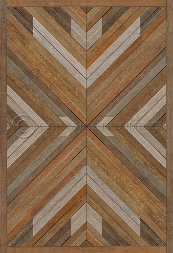 Bohemian: Rhapsody - vinyl floor cloth sizes 52x76, 70x102