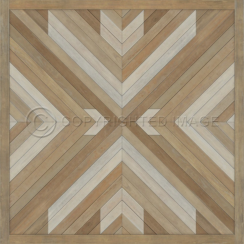 Bohemian: Romani - vinyl floor cloth sizes 60x60, 72x72