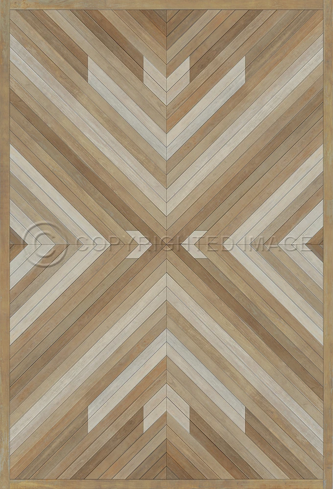 Bohemian: Romani - vinyl floor cloth sizes 96x140, 120x175