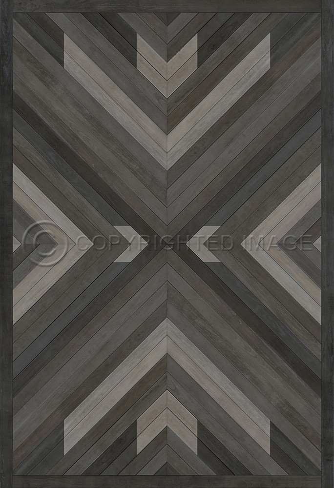 Bohemian: Bohemia After Dark - vinyl floor cloth sizes 52x76, 70x102
