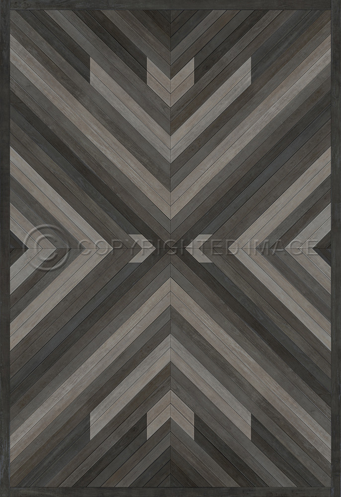 Bohemian: Bohemia After Dark - vinyl floor cloth sizes 96x140, 120x175