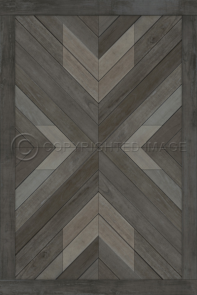 Bohemian: Queen of Bohemia - vinyl floor cloth sizes 24x36, 20x30, 30x44, 38x56
