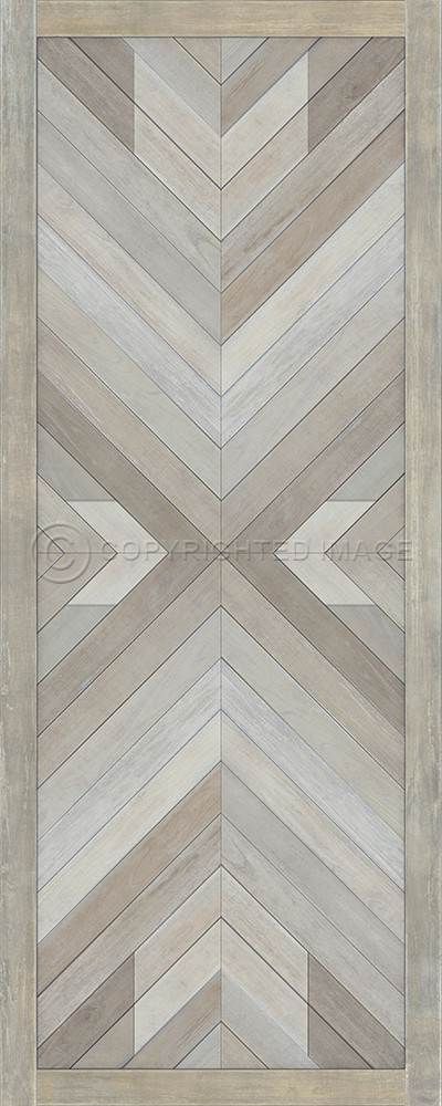 Bohemian: Alps - vinyl floor cloth sizes 30x75, 36x90