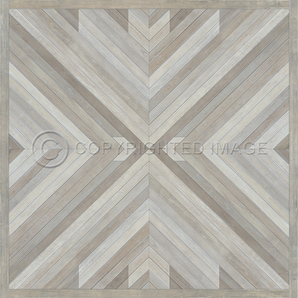 Bohemian: Alps - vinyl floor cloth sizes 96x96, 120x120