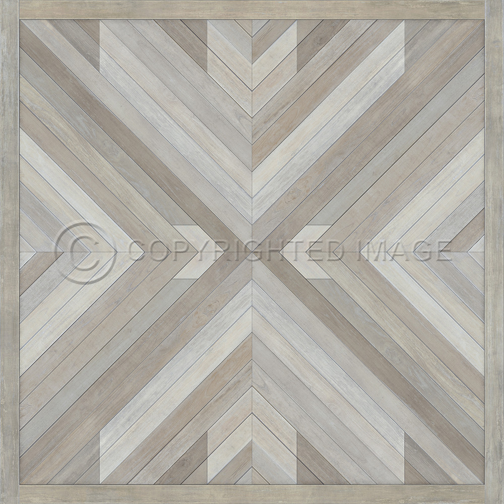 Bohemian: Alps - vinyl floor cloth sizes 60x60, 72x72