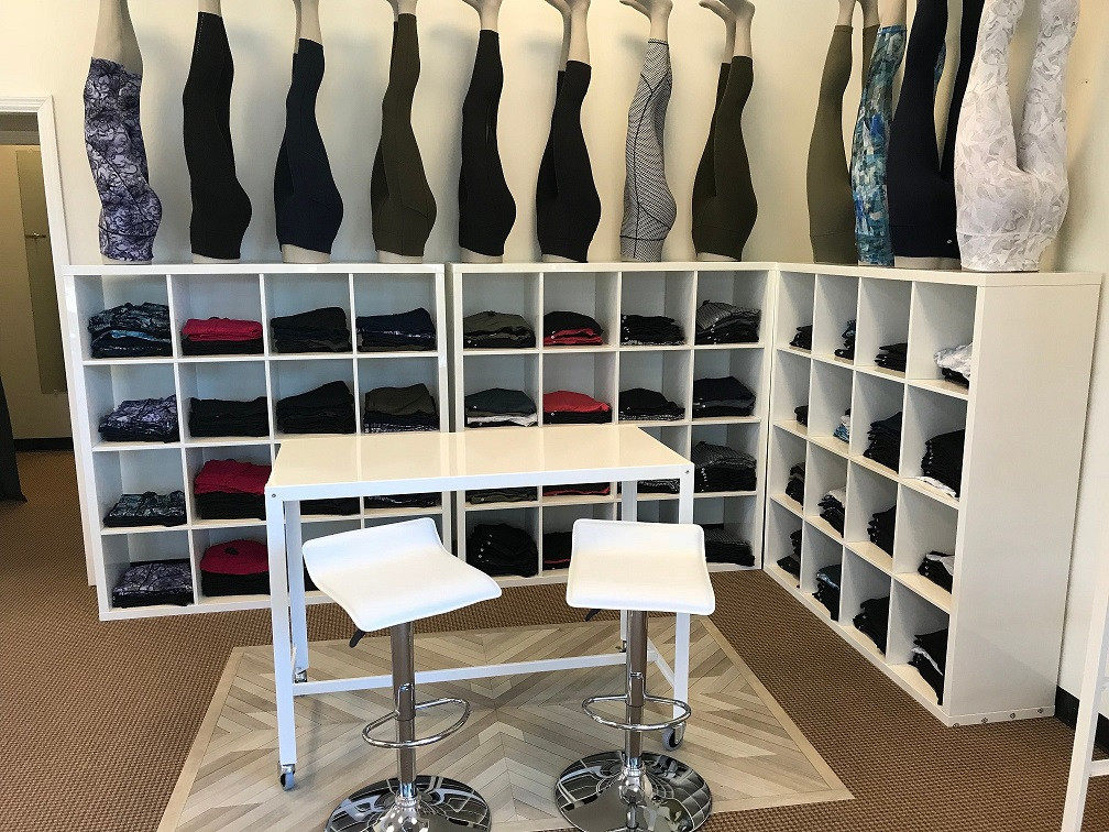 Bohemian: Alps - vinyl floor cloth in Lululemon 