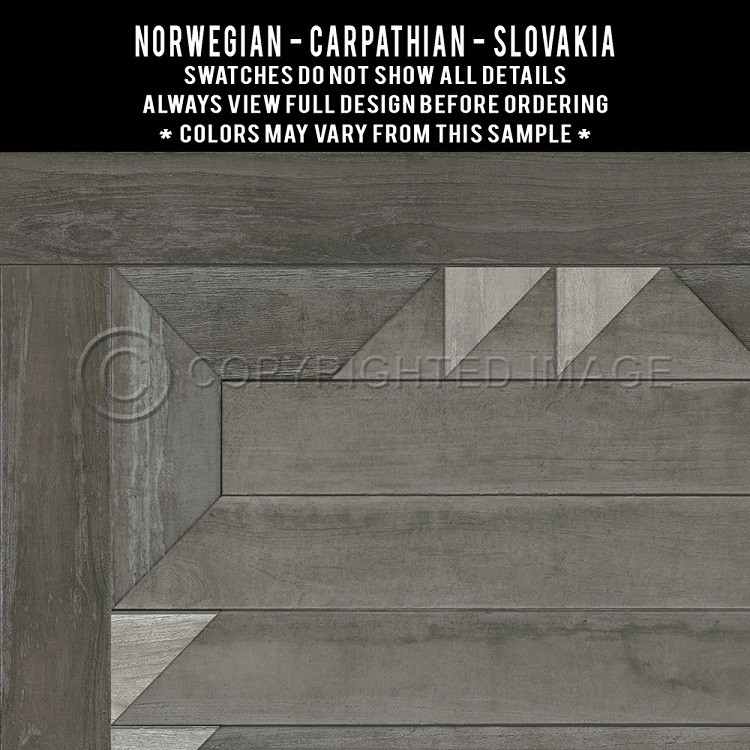 Carpathian: Slovakia - vinyl floor cloth swatch sample