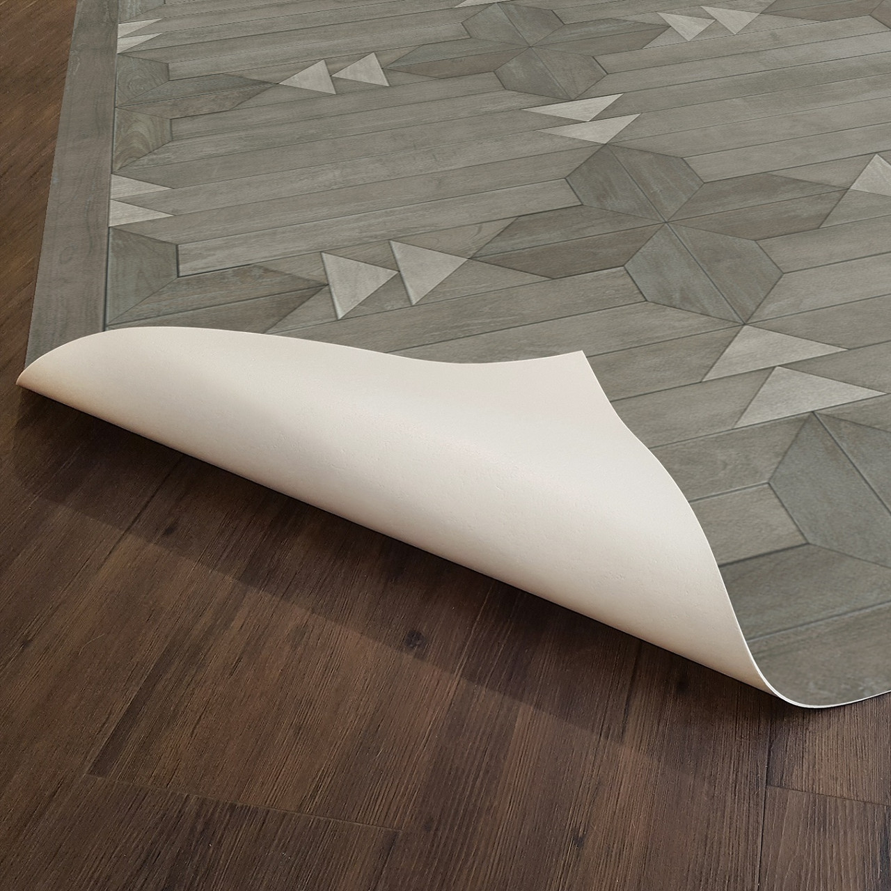 Carpathian: Slovakia - vinyl floor cloth underside 