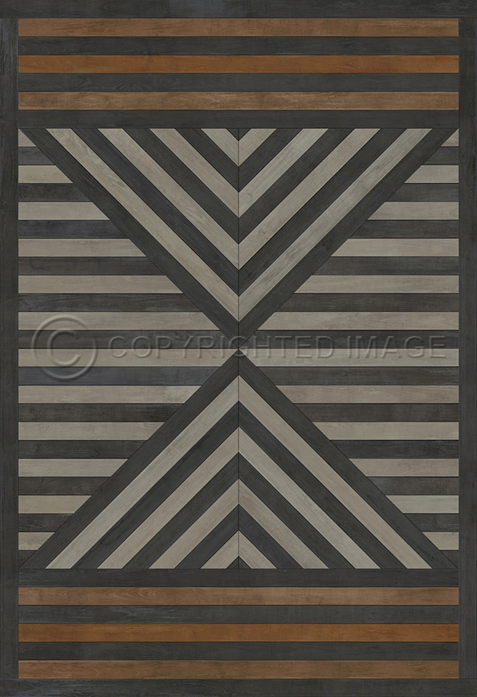 Hoia I Think Strange Things - vinyl floor cloth sizes 52x76, 70x102