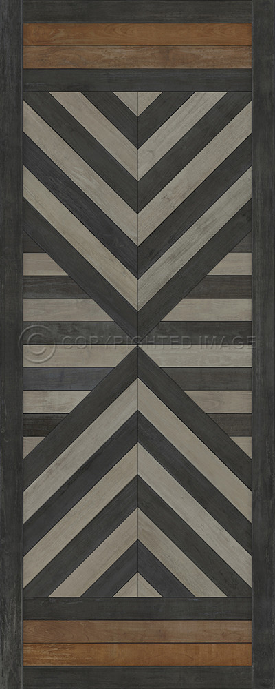 Hoia I Think Strange Things - vinyl floor cloth sizes 30x75, 36x90