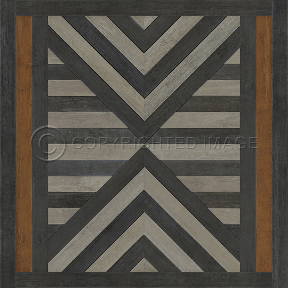 Hoia I Think Strange Things - vinyl floor cloth sizes 36x36, 48x48