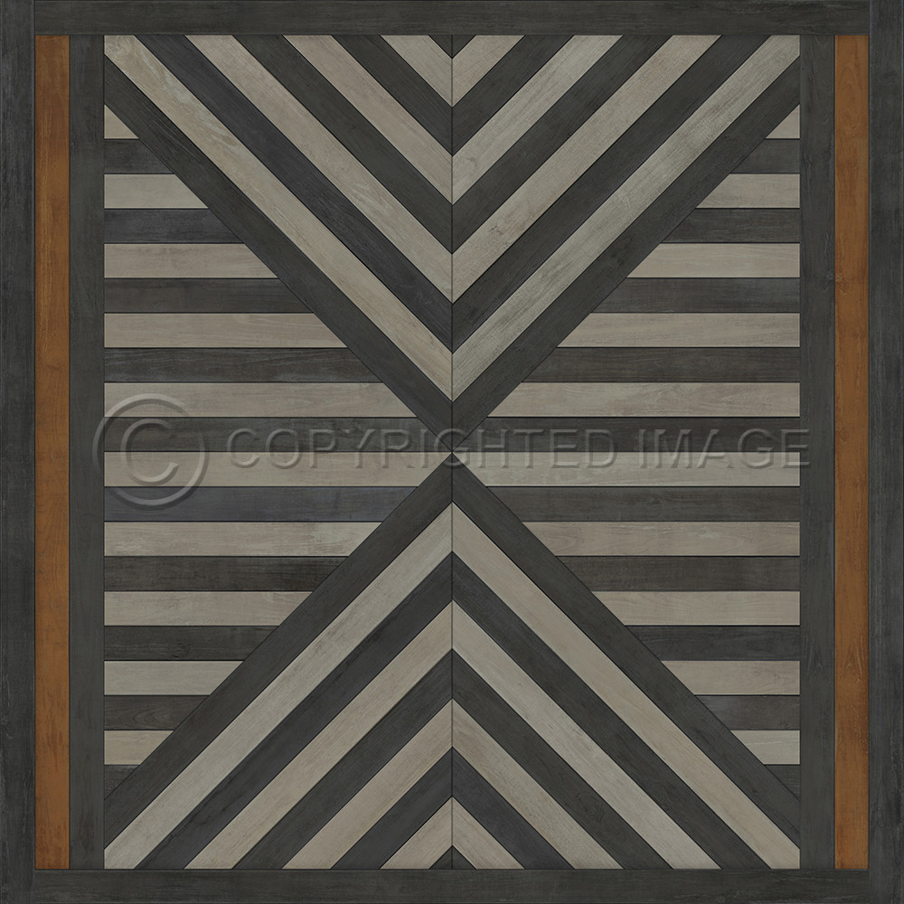 Hoia I Think Strange Things - vinyl floor cloth sizes 60x60, 72x72