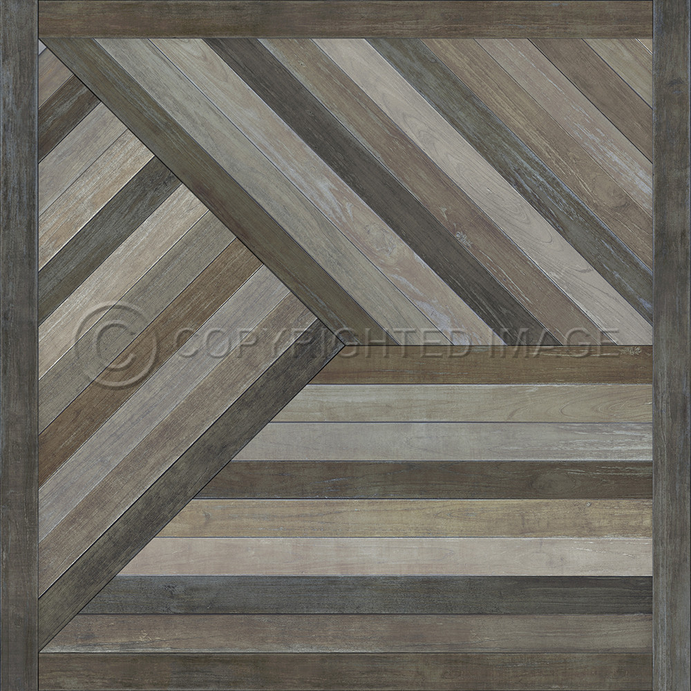Mount Zeppelin Mountains Come out of the Sky - vinyl floor cloth sizes 36x36, 48x48