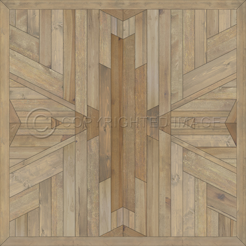 Native Of the Sun and Sky - vinyl floor cloth sizes 60x60, 72x72