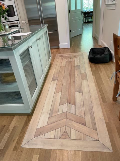 Native Of the Sun and Sky - vinyl floor cloth 