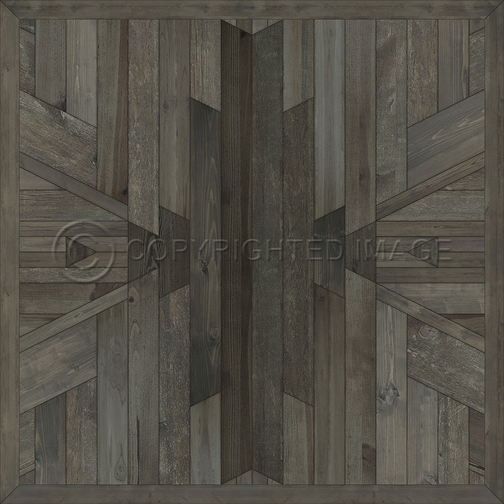 Native The Shadows - vinyl floor cloth sizes 36x36, 48x48