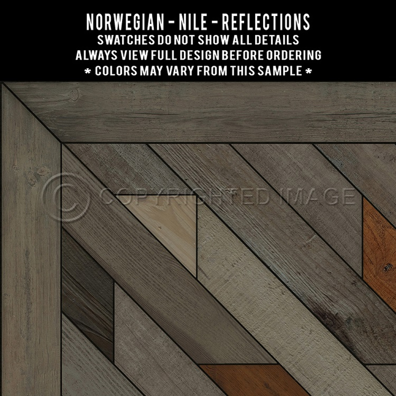 Swatches for Nile - vinyl floor cloth