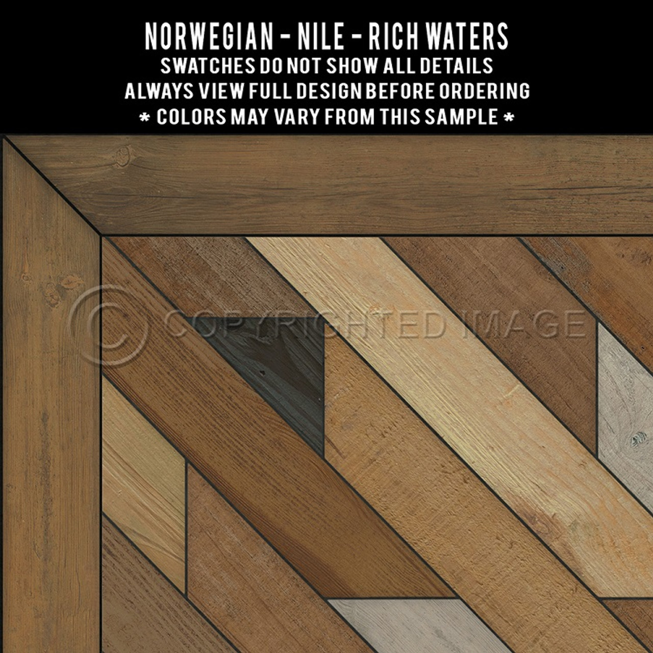 Swatches for Nile - vinyl floor cloth