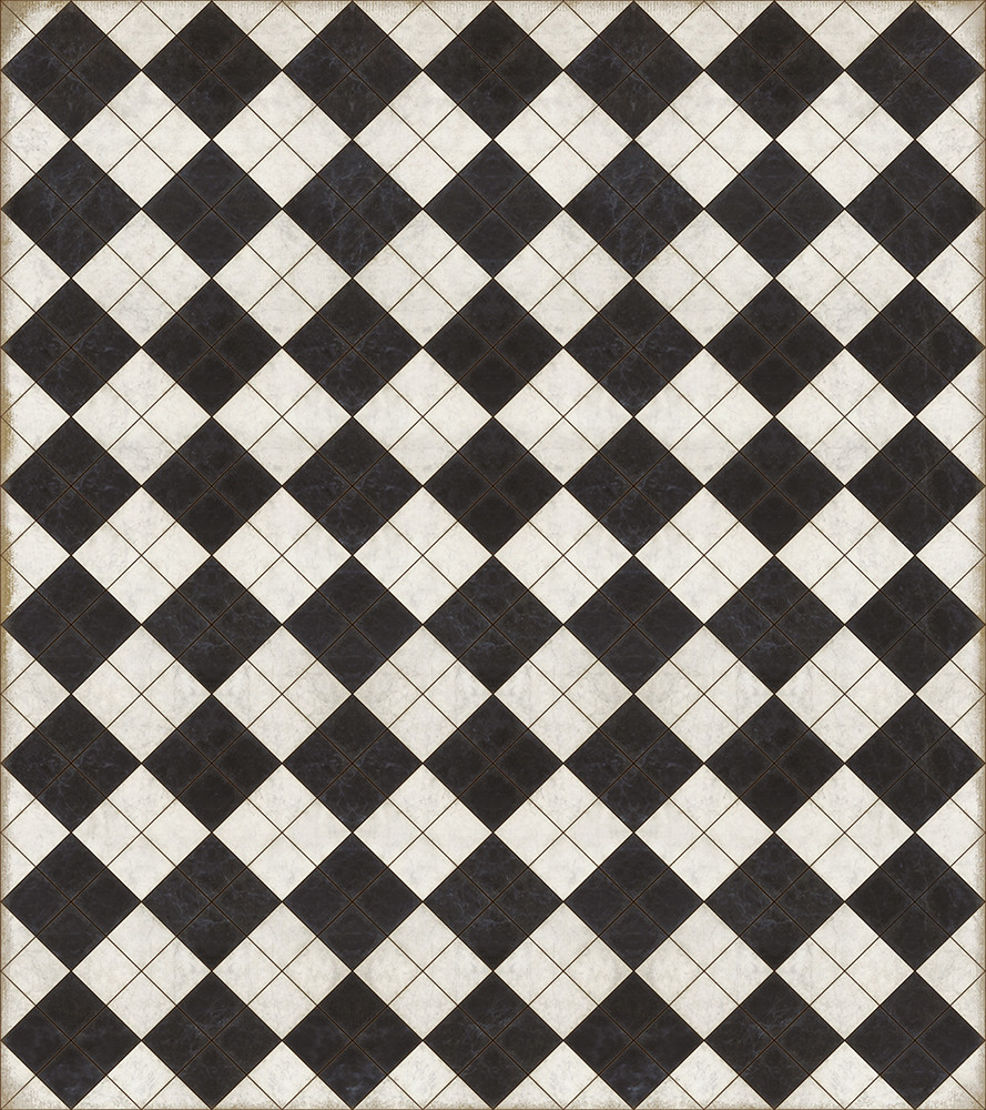 Pattern 65 High Fidelity vinyl floor cloth custom size 96x108