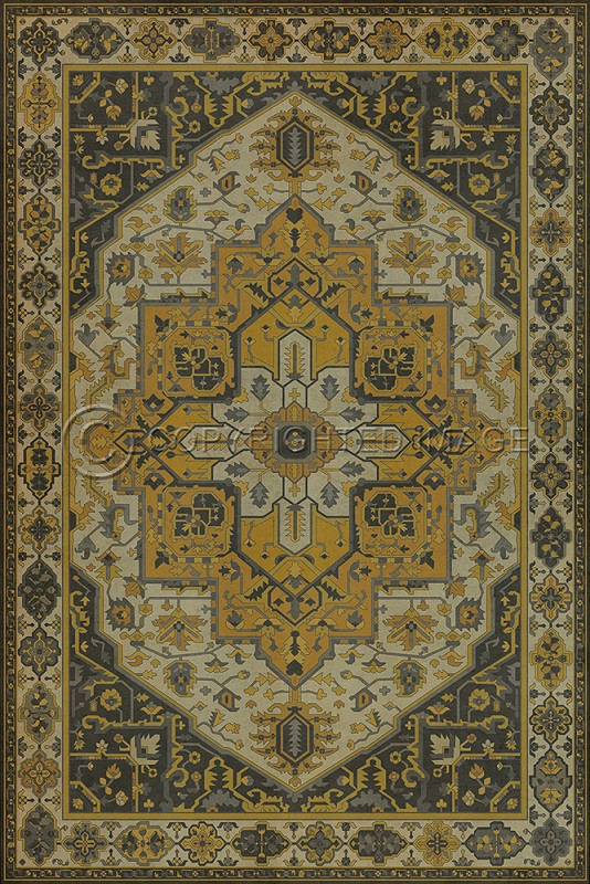 Camelot Charlemagne - vinyl floor cloth sizes 52x76, 70x102, 84x120, 96x140, 120x175