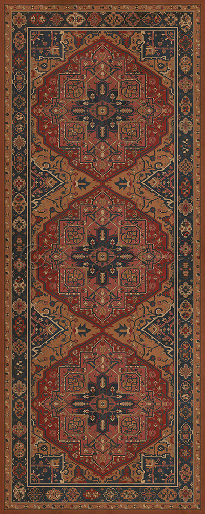 Camelot King Arthur - vinyl floor cloth sizes 30x75, 36x90