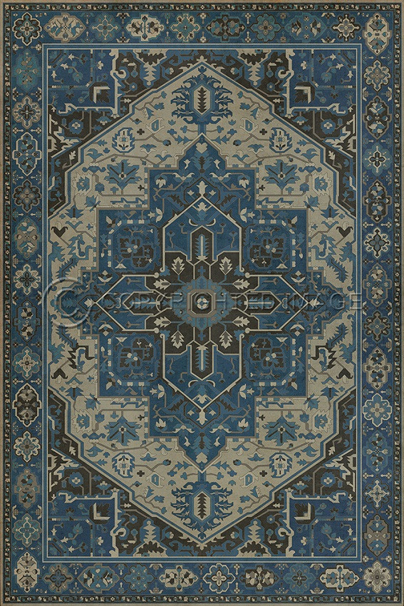 Camelot Lancelot - vinyl floor cloth sizes 52x76, 70x102, 84x120, 96x140, 120x175
