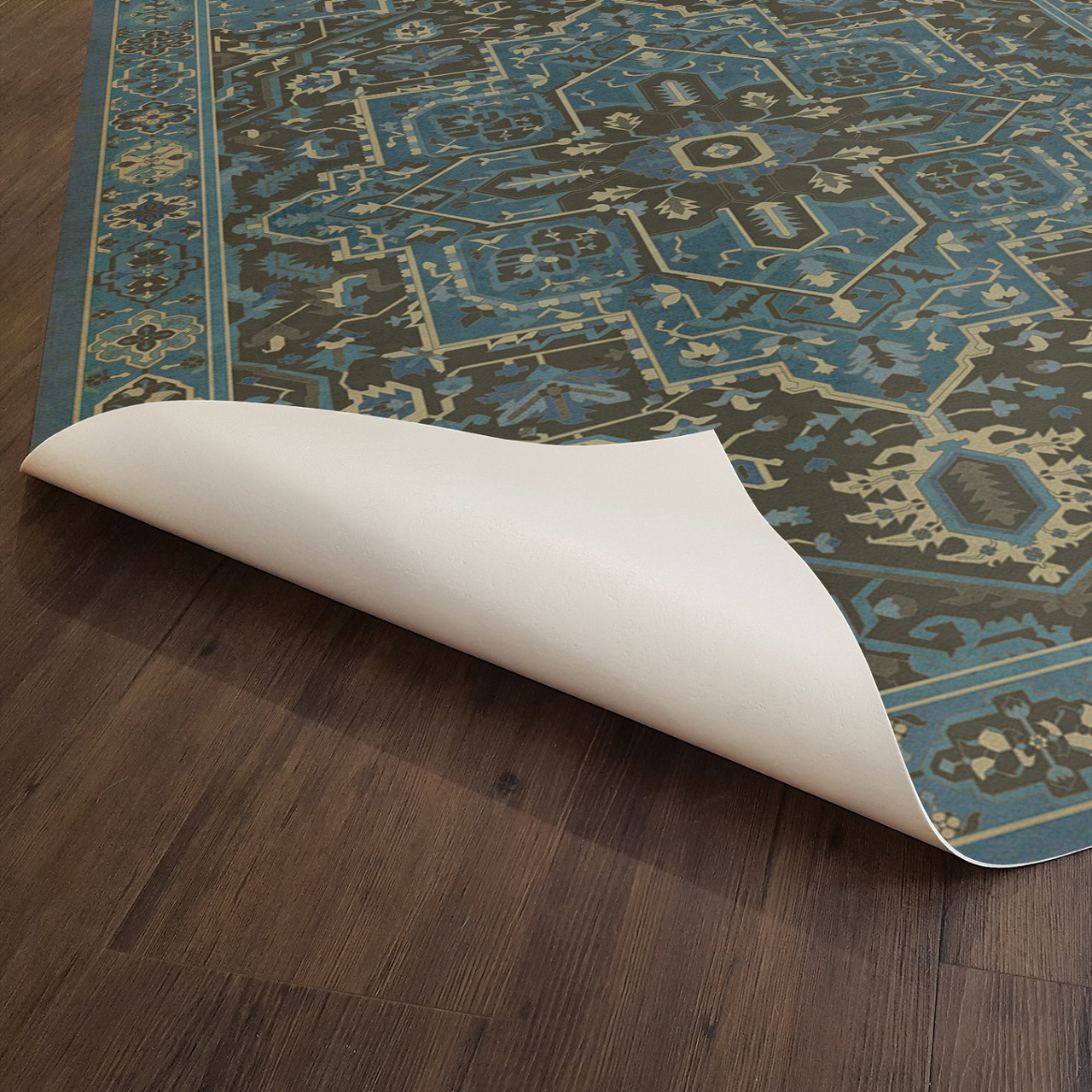 Camelot Merlin - vinyl floor cloth underside 
