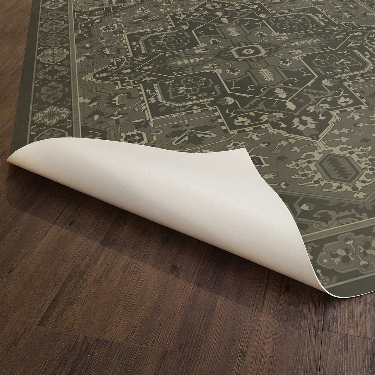 Camelot The Black Knight - vinyl floor cloth underside