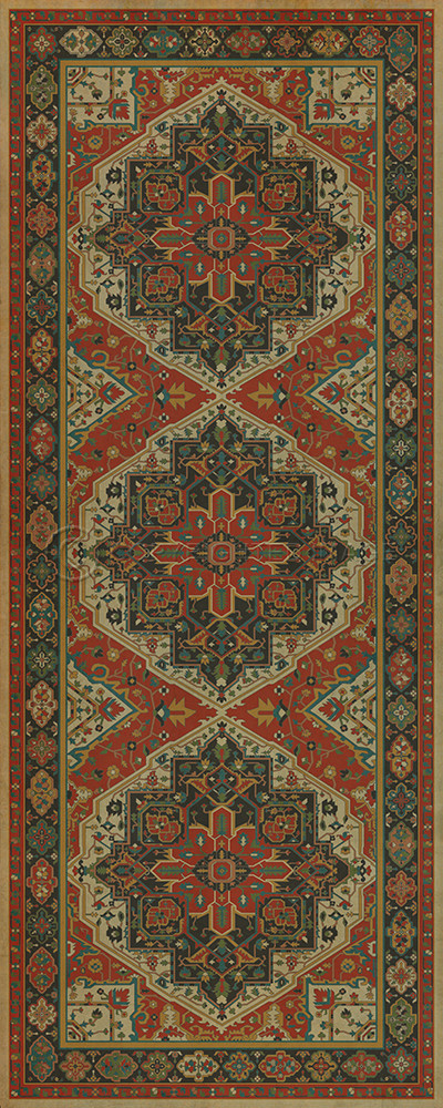 Camelot Uther Pendragon - vinyl floor cloth sizes 30x75, 36x90