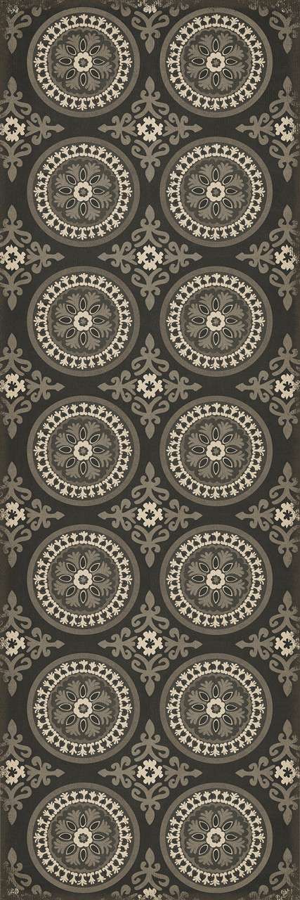 Pattern 43 Karma - vinyl floor cloth size 36x108