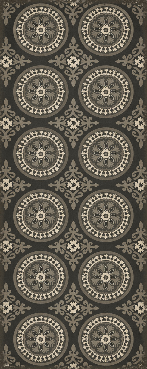 Pattern 43 Karma - vinyl floor cloth sizes 30x75, 36x90