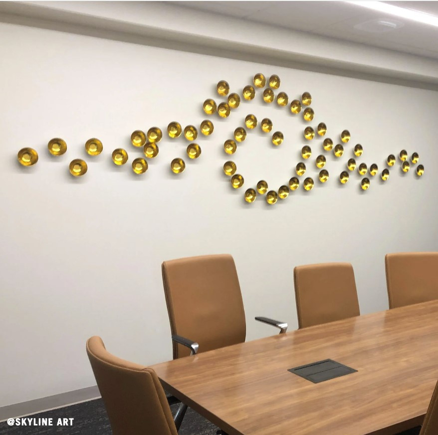 Wall Play Full Moon gold foil (set of 12)