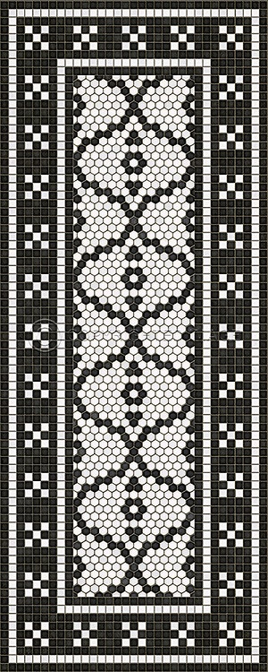 Mosaics F: Pelham Bay Park sizes 30x75, 36x90