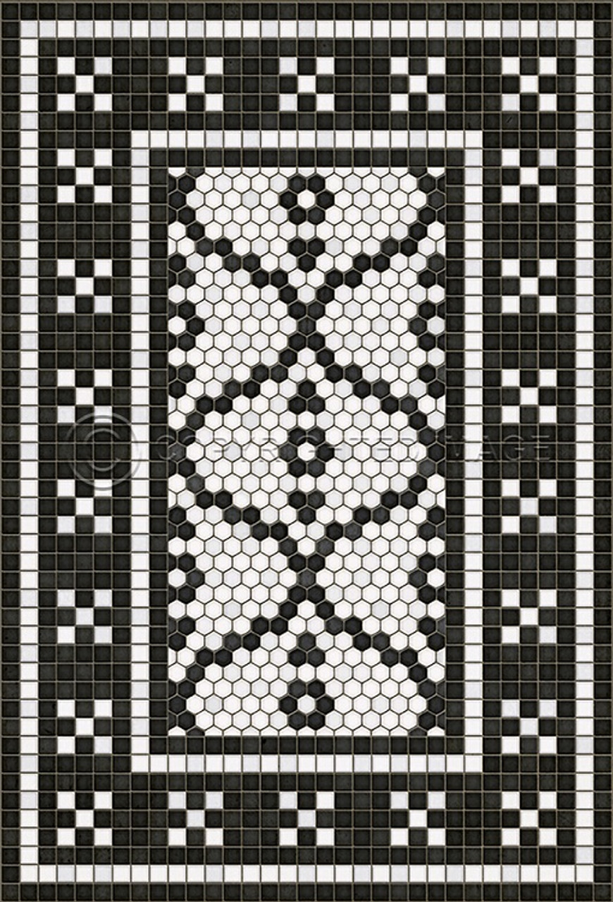 Spicher & Co Mosaic Customized 46th Street Vinyl Floor Cloth 52x76
