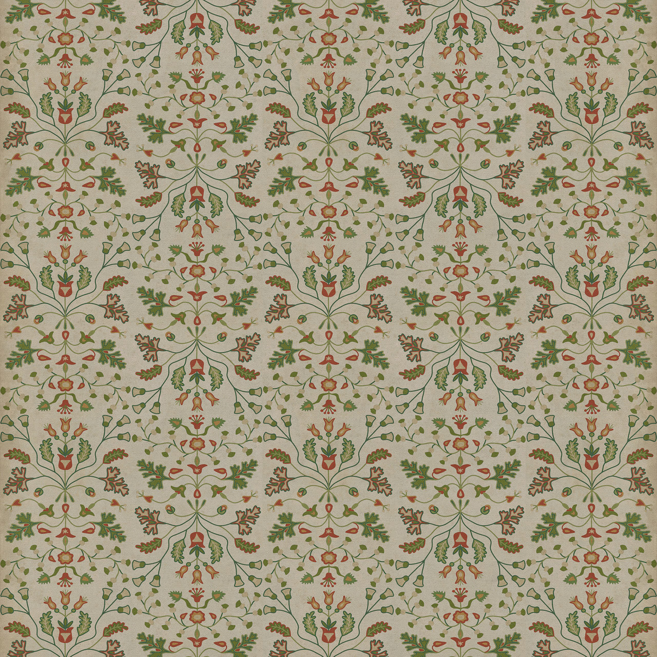 Williamsburg Franklin Courteous Reader - vinyl floor cloth sizes60x60, 72x72, 84x84