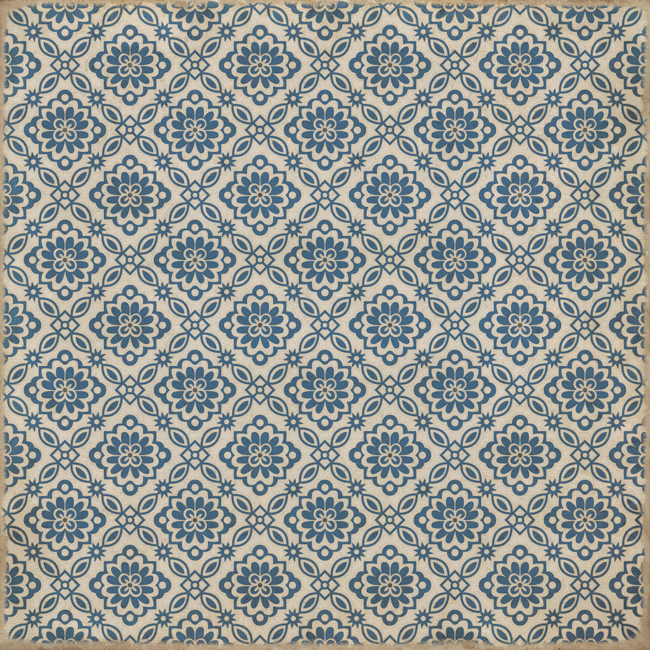 Williamsburg Bookbinder Miller - vinyl floor cloth sizes 60x60, 72x72
