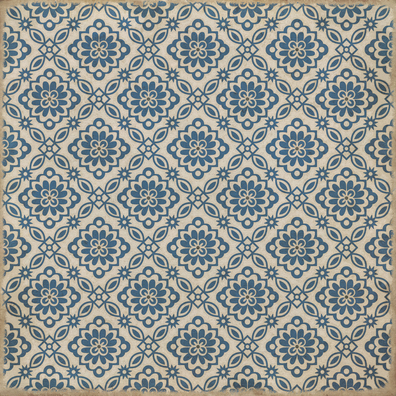 Williamsburg Bookbinder Miller - vinyl floor cloth sizes 96x96, 120x120