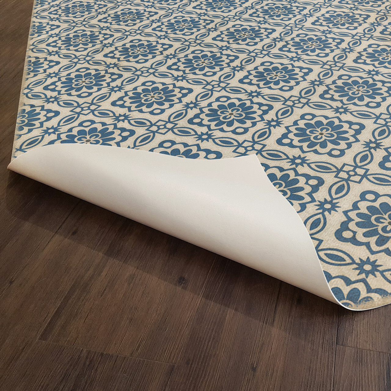 Williamsburg Bookbinder Miller - vinyl floor cloth underside 