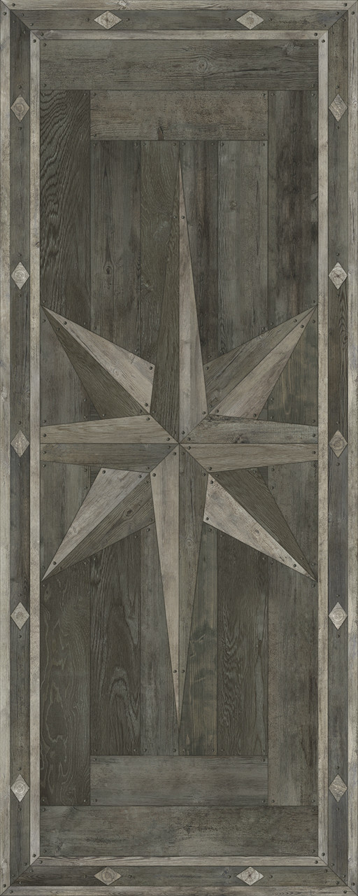 Williamsburg 18th Century Joinery Dark Pine Shadows - vinyl floor cloth sizes 30x75, 36x90