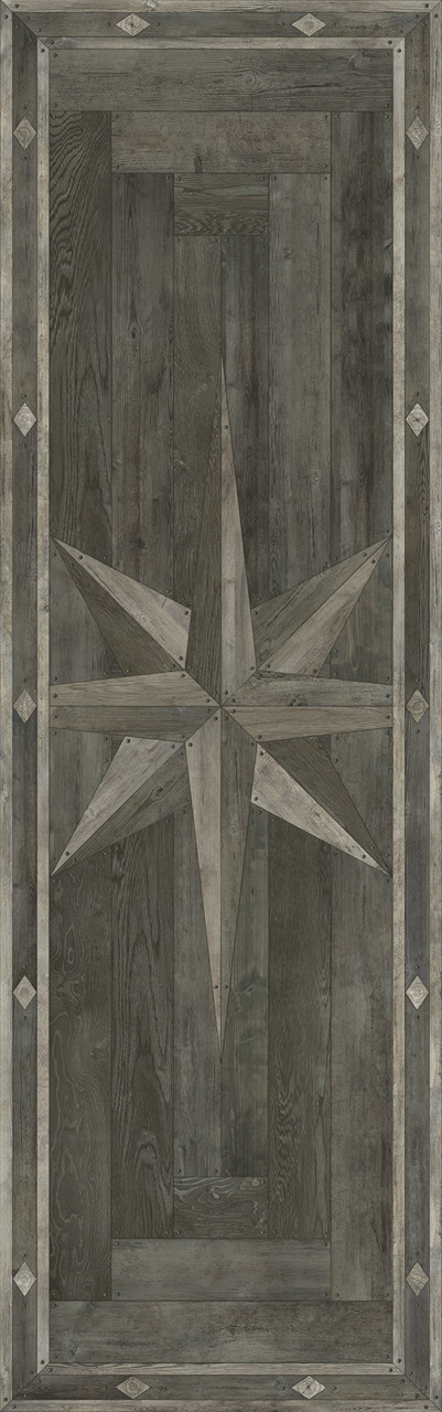 Williamsburg 18th Century Joinery Dark Pine Shadows - vinyl floor cloth sizes 24x77, 30x96, 36x115