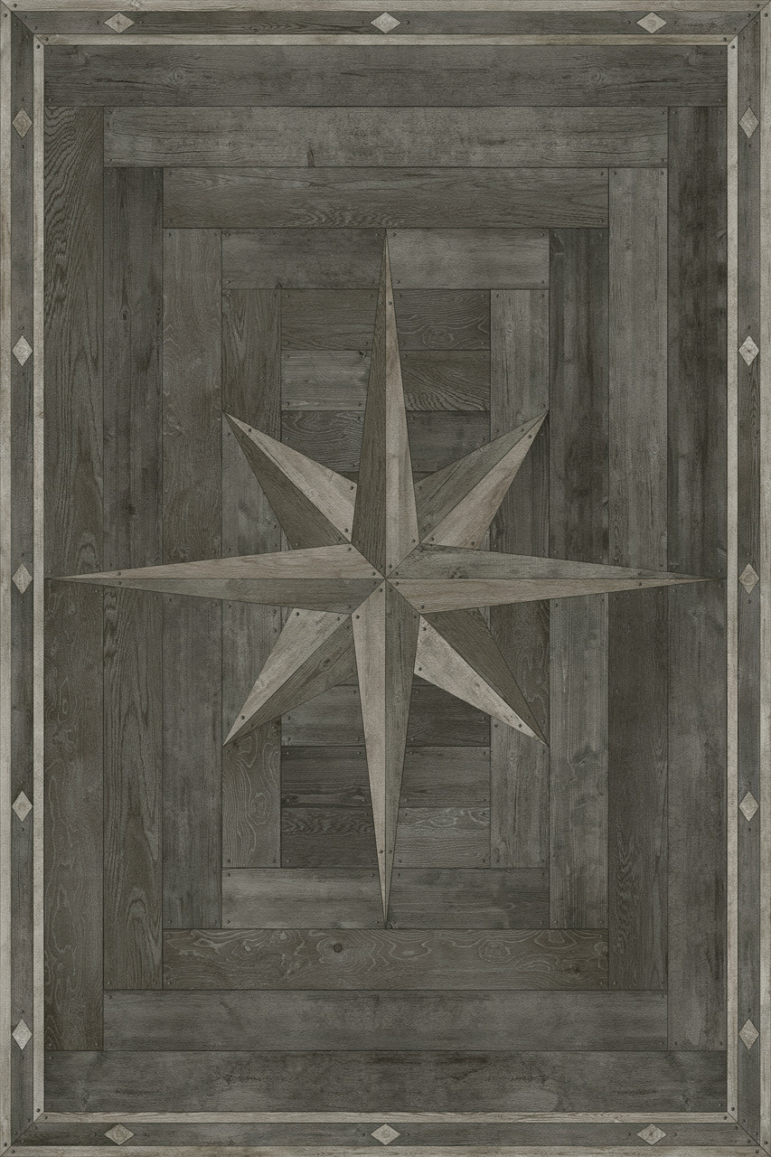 Williamsburg 18th Century Joinery Dark Pine Shadows - vinyl floor cloth Image for all rectangle sizes