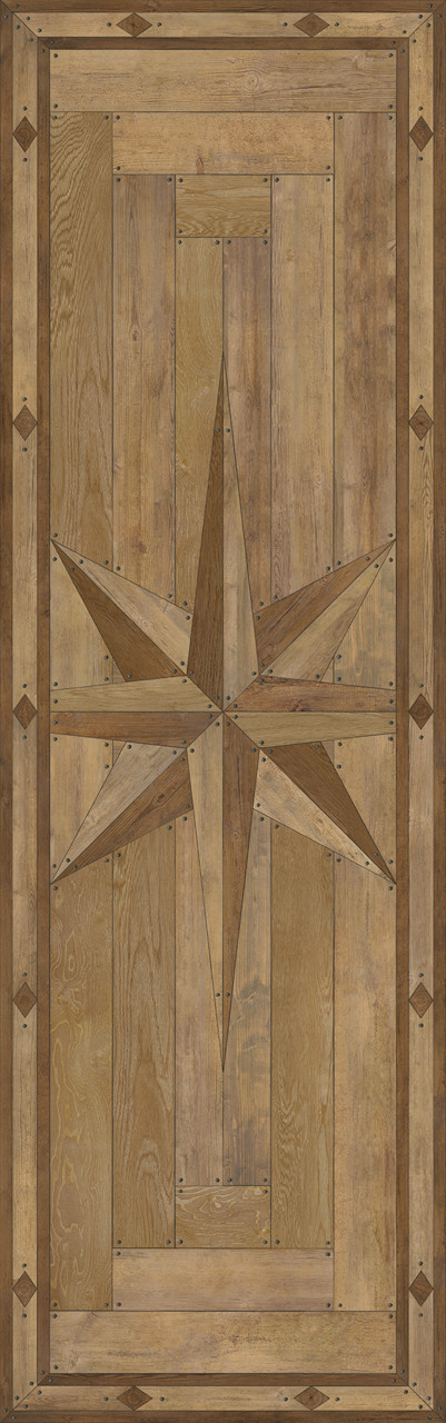 Williamsburg 18th Century Joinery Woodworking - vinyl floor cloth size 36x115
